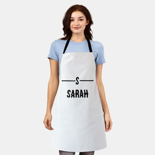 Eenvoudige aangepaste tekst koken Schort (Gedragen)
