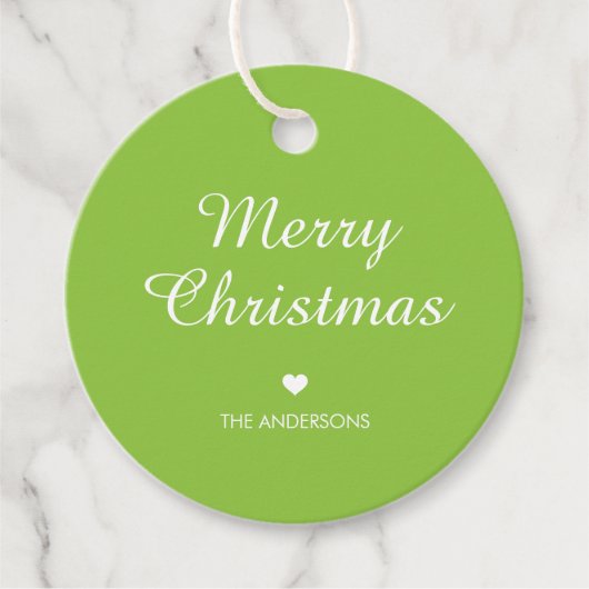 Eenvoudige aangepaste tekst Minimaal Prettig Kerst Bedankjes Labels (Voorkant)