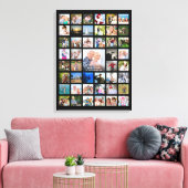 Eenvoudige aangepaste tekst voor 45-fotocollage Sj Canvas Afdruk (Insitu (Woonkamer))