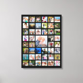 Eenvoudige aangepaste tekst voor 45-fotocollage Sj Canvas Afdruk (Voorkant)