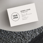 Eenvoudige aangepaste tekstlogo visitekaartje