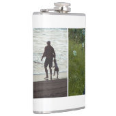 Eenvoudige aangepaste twee foto heupfles (Rechts)