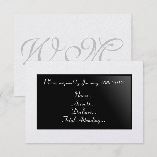 Eenvoudige aangepaste uitnodigingen (Voorkant / Achterkant)