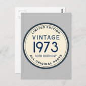 EENVOUDIGE AANGEPASTE VERJAARDAG BRIEFKAART (Voorkant / Achterkant)