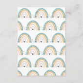 Eenvoudige aangepaste verjaardag regenboog Kaart u (Achterkant)