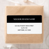 Eenvoudige aangepaste verzendlabels voor bedrijven etiket (Insitu)