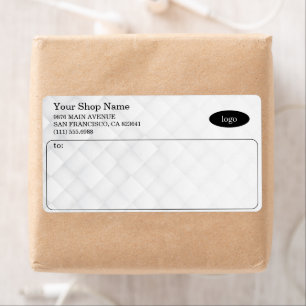 Eenvoudige aangepaste verzendlabels voor bedrijven etiket