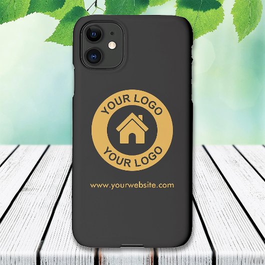 Eenvoudige, aangepaste website voor zakelijke Logo iPhone Hoesje