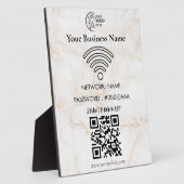 Eenvoudige Aangepaste Wifi Netwerk QR-code Wachtwo Fotoplaat (Zijkant)