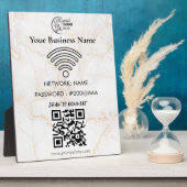 Eenvoudige Aangepaste Wifi Netwerk QR-code Wachtwo Fotoplaat (Zijkant)