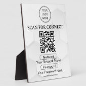 Eenvoudige Aangepaste Wifi Netwerk QR-code Wachtwo Fotoplaat (Zijkant)