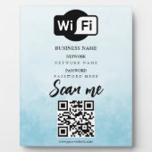 Eenvoudige aangepaste Wifi-netwerk QR-code Wachtwo Fotoplaat (Voorkant)