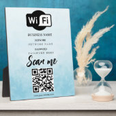Eenvoudige aangepaste Wifi-netwerk QR-code Wachtwo Fotoplaat (Zijkant)