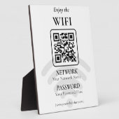 Eenvoudige Aangepaste Wifi Netwerk QR-code Wachtwo Fotoplaat (Zijkant)