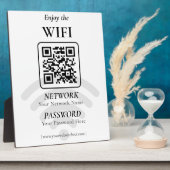 Eenvoudige Aangepaste Wifi Netwerk QR-code Wachtwo Fotoplaat (Zijkant)