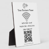 Eenvoudige Aangepaste Wifi Netwerk QR-code Wachtwo Fotoplaat (Zijkant)