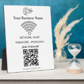 Eenvoudige Aangepaste Wifi Netwerk QR-code Wachtwo Fotoplaat (Zijkant)