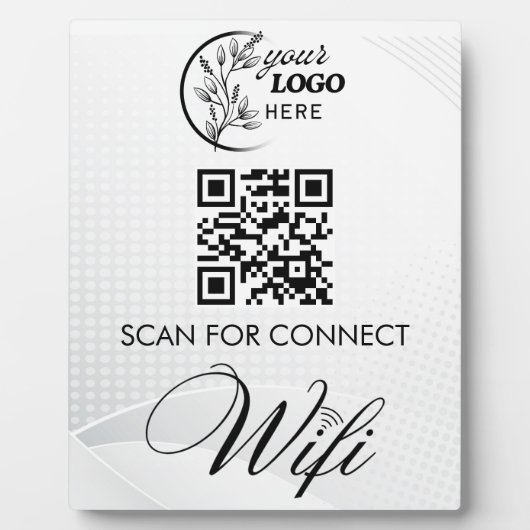 Eenvoudige Aangepaste Wifi Netwerk QR-code Wachtwo Fotoplaat (Voorkant)