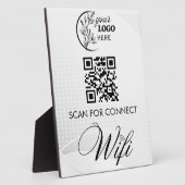 Eenvoudige Aangepaste Wifi Netwerk QR-code Wachtwo Fotoplaat (Zijkant)
