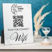 Eenvoudige Aangepaste Wifi Netwerk QR-code Wachtwo Fotoplaat (Zijkant)