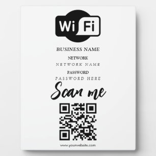 Eenvoudige Aangepaste Wifi Netwerk QR-code Wachtwo Fotoplaat