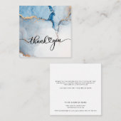 Eenvoudige aangepaste zakelijke dank u notitiekaartje (Voorkant / Achterkant)