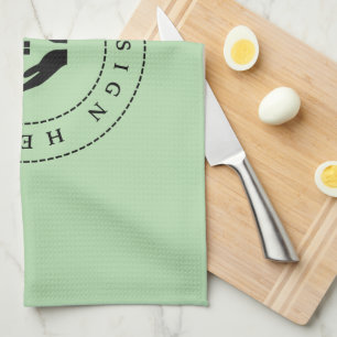 Eenvoudige aangepaste zakelijke Logo en promotiete Theedoek