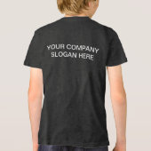 Eenvoudige aangepaste zakelijke Logo en promotione Tri-Blend Shirt (Achterkant)