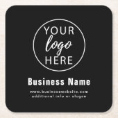Eenvoudige aangepaste zakelijke Logo Kartonnen Onderzetters (Voorkant)