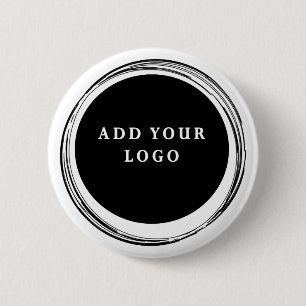 Eenvoudige Aangepaste Zakelijke Logo Promotie Ronde Button 5,7 Cm