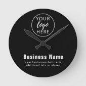 Eenvoudige aangepaste zakelijke Logo Ronde Klok (Voorkant)
