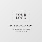 Eenvoudige Aangepaste Zakelijke Logo Ruitstickers Raamsticker (Vel)