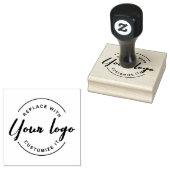 Eenvoudige aangepaste zakelijke logo sjabloon rubberstempel (Gestempeld)