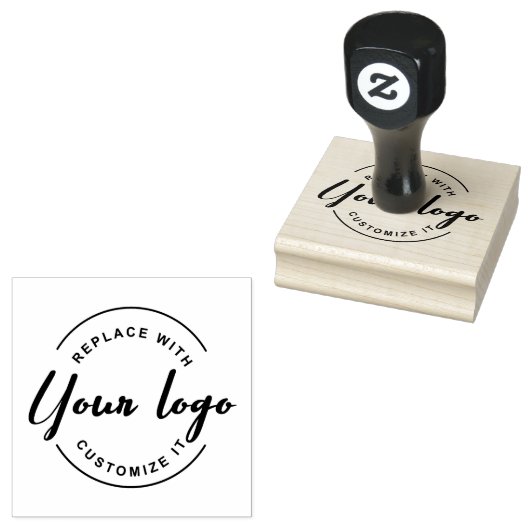 Eenvoudige aangepaste zakelijke logo sjabloon rubberstempel (Gestempeld)