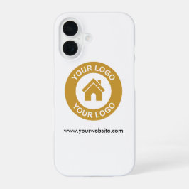 Eenvoudige Aangepaste Zakelijke Logo Website iPhone 16 Hoesje