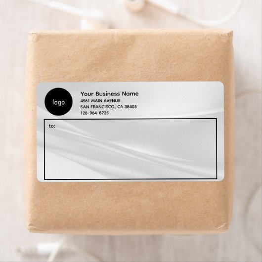 Eenvoudige Aangepaste Zakelijke Verzendlabels Etiket (Insitu)