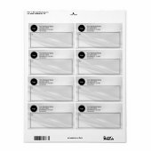 Eenvoudige Aangepaste Zakelijke Verzendlabels Etiket (Full Sheet)