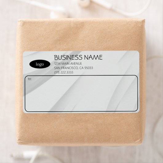 Eenvoudige Aangepaste Zakelijke Verzendlabels Etiket (Insitu)