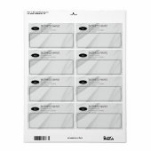 Eenvoudige Aangepaste Zakelijke Verzendlabels Etiket (Full Sheet)