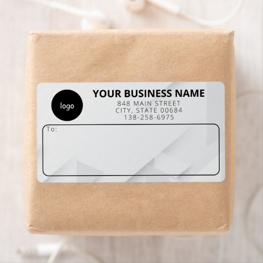 Eenvoudige Aangepaste Zakelijke Verzendlabels Etiket (Insitu)