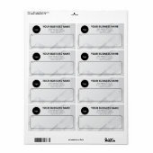 Eenvoudige Aangepaste Zakelijke Verzendlabels Etiket (Full Sheet)