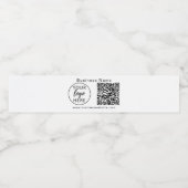 Eenvoudige aangepaste zakelijke voedsel en drank l waterfles etiket (Enkel label)