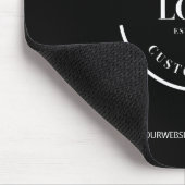 Eenvoudige Aangepaste zakelijke witte logo website Muismat (Hoek)