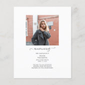 Eenvoudige aankondiging Afstudeerder 2022 Afstuder (Achterkant)