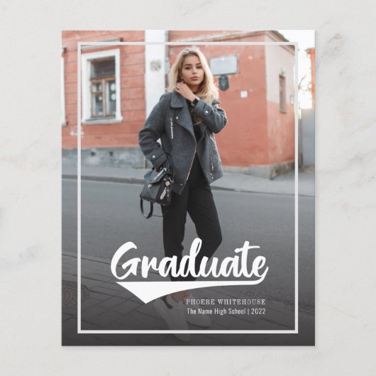 Eenvoudige aankondiging Afstudeerder 2022 Afstuder (Voorkant)