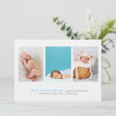 Eenvoudige aankondiging drie foto's (Staand voorkant)