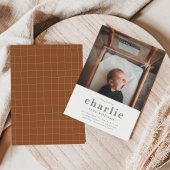 Eenvoudige aankondiging foto geboorte | Jongeengeb