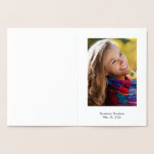 Eenvoudige aankondiging van Afstuderen Elegant Fot (Binnen)