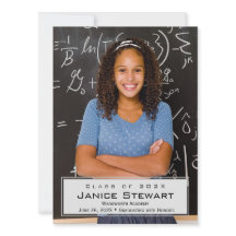 Eenvoudige aankondiging van Afstuderen foto's