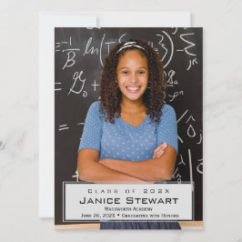 Eenvoudige aankondiging van Afstuderen foto's